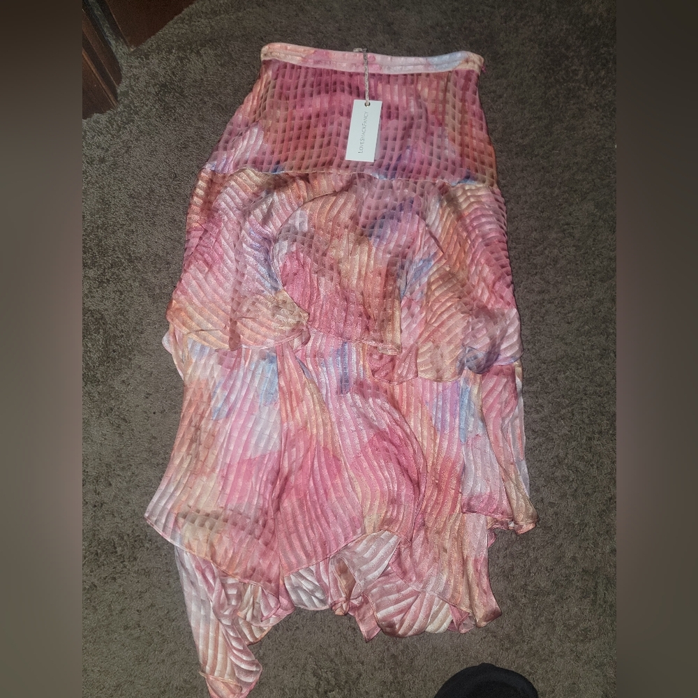 LoveShackFancy skirt, size 6, Rainbow Cloud